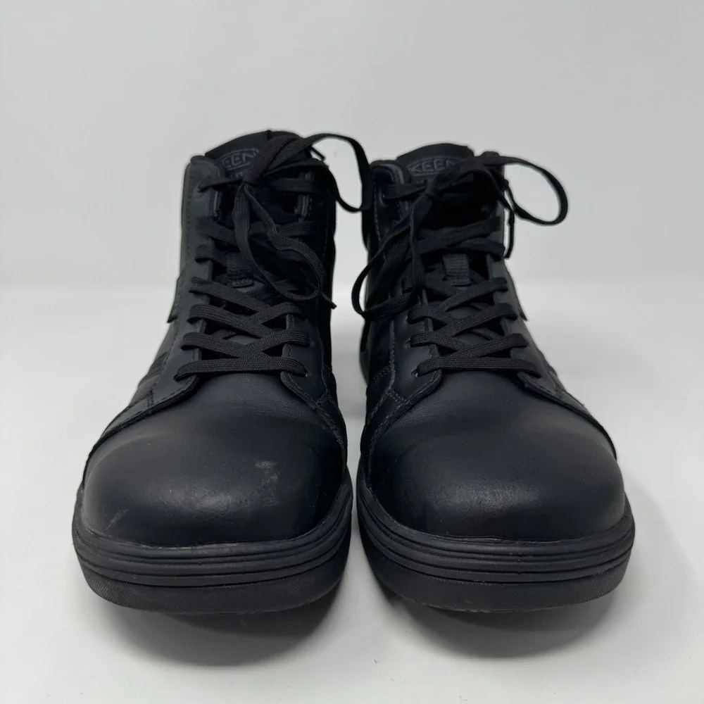 KEEN PTC Kenton Mid Soft Toe Work Shoes Boots Black Men's Size 10 EE